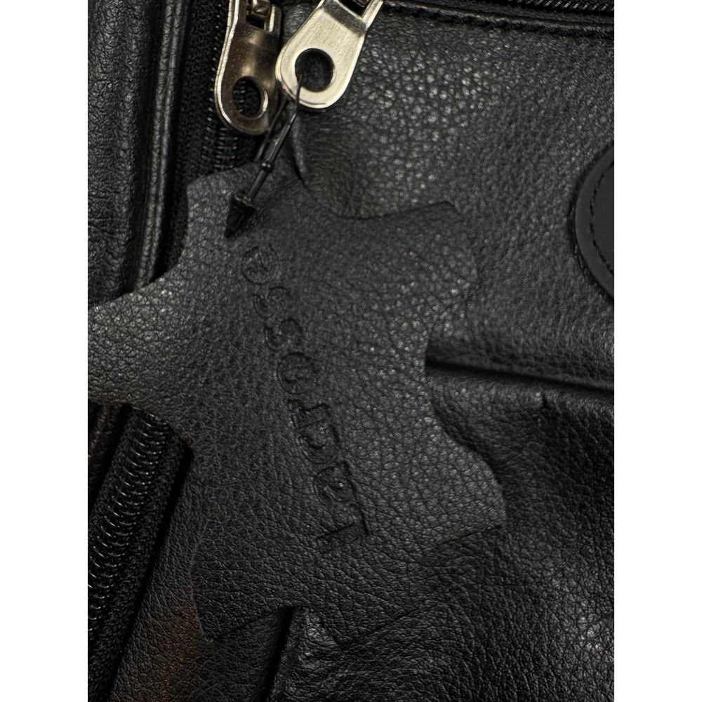 LaCrosse Leather Hanging Toiletry Bag Black Travel Dopp Kit Organizer Hook - Picture 3 of 10